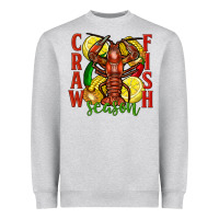 Heather Grey Crawfish season Heavyweight Sweatshirt - FaDigitalArtStudio