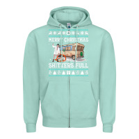 Seafoam merry christmas shitters full Zipper Hoodie - tuanDangUi