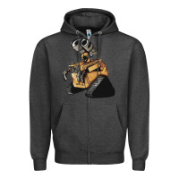 Charcoal Heather wall e Zipper Hoodie - tuanDangUi