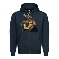 Navy wall e Zipper Hoodie - tuanDangUi