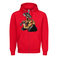 Red wall e Zipper Hoodie - tuanDangUi