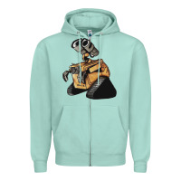 Seafoam wall e Zipper Hoodie - tuanDangUi