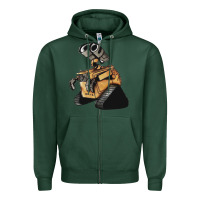 Sports Green wall e Zipper Hoodie - tuanDangUi