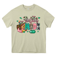 Mossy birthday mode on Heavy Core Tee - MaliasSmallBusiness