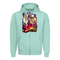Seafoam wolfcop Zipper Hoodie - tuanDangUi