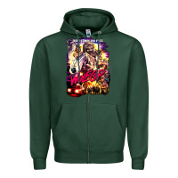 Sports Green wolfcop Zipper Hoodie - tuanDangUi