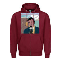 Burgundy groundhog day Zipper Hoodie - tuanDangUi