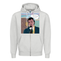 Dove Grey groundhog day Zipper Hoodie - tuanDangUi