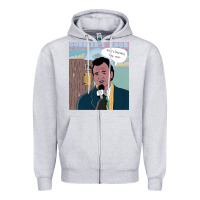 Heather Grey groundhog day Zipper Hoodie - tuanDangUi