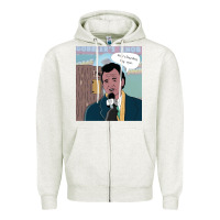Oatmeal Heather groundhog day Zipper Hoodie - tuanDangUi