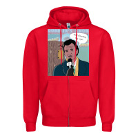 Red groundhog day Zipper Hoodie - tuanDangUi