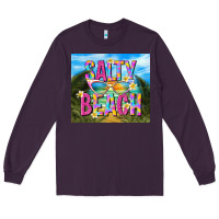Plum salty beach Long Sleeve Tee - TumblerDesignByShophia