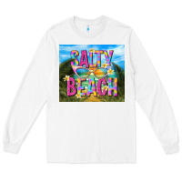 White salty beach Long Sleeve Tee - TumblerDesignByShophia