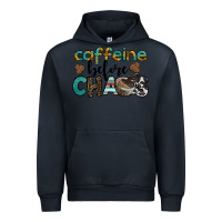 Navy western caffeine before chaos Urban Hoodie - BarkalooDesign