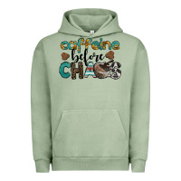 Pigment Oil Green western caffeine before chaos Urban Hoodie - BarkalooDesign