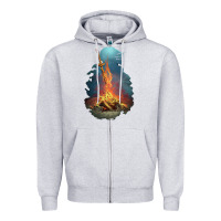 Heather Grey Limited Edition Dark Souls Zipper Hoodie - tuanDangUi