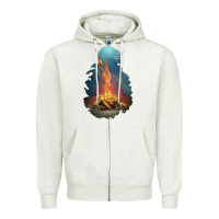 Oatmeal Heather Limited Edition Dark Souls Zipper Hoodie - tuanDangUi