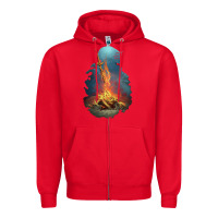 Red Limited Edition Dark Souls Zipper Hoodie - tuanDangUi