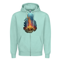 Seafoam Limited Edition Dark Souls Zipper Hoodie - tuanDangUi