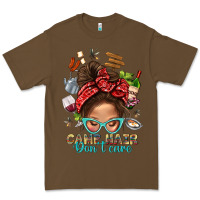 Cacao Camp Hair Dont Care Messy Bun Bbs Premium Tee - BundleAndBundleShop