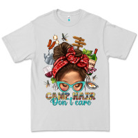 Dove Grey Camp Hair Dont Care Messy Bun Bbs Premium Tee - BundleAndBundleShop