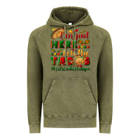 Vintage Olive I'm just here for the tacos #cincodemayo Vintage Hoodie - NancyCooperArtShop