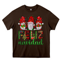 Chocolate Brown feliz navidad gnomies Heavy Core Tee - JahusDesignShop