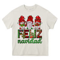 Cream feliz navidad gnomies Heavy Core Tee - JahusDesignShop