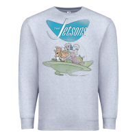 Heather Grey The Jetsons Ship Premium Sweatshirt - tuanDangUi