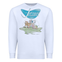 White The Jetsons Ship Premium Sweatshirt - tuanDangUi