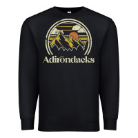 Black Adirondacks Mountains New York Vintage Hiking Camp Premium Sweatshirt - tuanDangUi