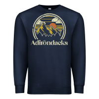 Navy Adirondacks Mountains New York Vintage Hiking Camp Premium Sweatshirt - tuanDangUi