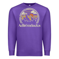 Adirondacks Mountains New York Vintage Hiking Camp Premium Sweatshirt | Teevron