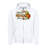 White autumn leaves and pumpkins please Zipper Hoodie - BundleAndBundleShop