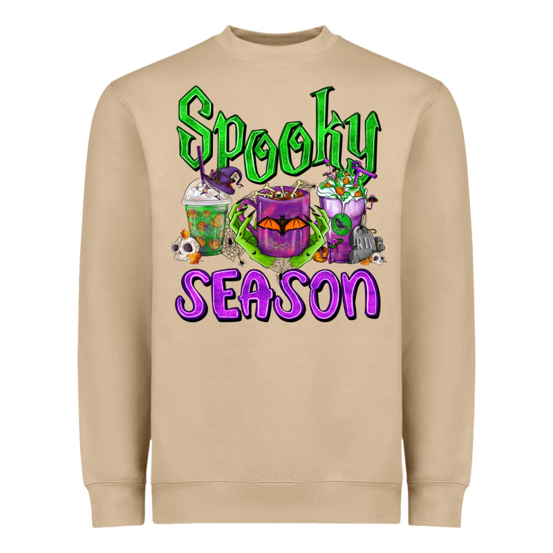 Spooky Season Coffee Cups Heavyweight Sweatshirt by FaDigitalArtStudio | Teevron