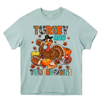 Arona turkey and touchdowns Heavy Core Tee - MaliasSmallBusiness