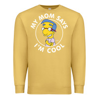 Antique Gold The Simpsons Milhouse My Mom Says I'm Cool V1 Premium Sweatshirt - tuanDangUi
