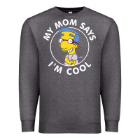 Charcoal Heather The Simpsons Milhouse My Mom Says I'm Cool V1 Premium Sweatshirt - tuanDangUi