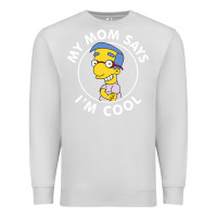 Dove Grey The Simpsons Milhouse My Mom Says I'm Cool V1 Premium Sweatshirt - tuanDangUi