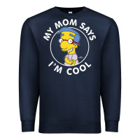 Navy The Simpsons Milhouse My Mom Says I'm Cool V1 Premium Sweatshirt - tuanDangUi