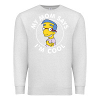 Oatmeal Heather The Simpsons Milhouse My Mom Says I'm Cool V1 Premium Sweatshirt - tuanDangUi