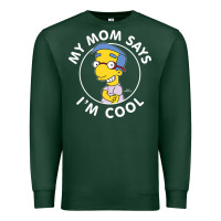 Sports Green The Simpsons Milhouse My Mom Says I'm Cool V1 Premium Sweatshirt - tuanDangUi
