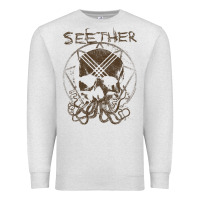 Oatmeal Heather Seether Octoskull Premium Sweatshirt - tuanDangUi