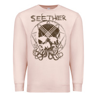 Pale Pink Seether Octoskull Premium Sweatshirt - tuanDangUi