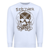 White Seether Octoskull Premium Sweatshirt - tuanDangUi