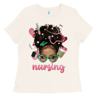 Bone Afro Messy Bun Nursing Bbs Ladies Tee - BundleAndBundleShop