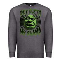 Charcoal Heather Shrek Get Outta My Swamp Premium Sweatshirt - tuanDangUi