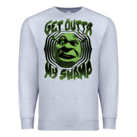 Heather Grey Shrek Get Outta My Swamp Premium Sweatshirt - tuanDangUi