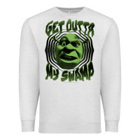 Oatmeal Heather Shrek Get Outta My Swamp Premium Sweatshirt - tuanDangUi