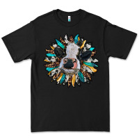 Black baby cow with sunflower Premium Tee - RanaPortraitStore